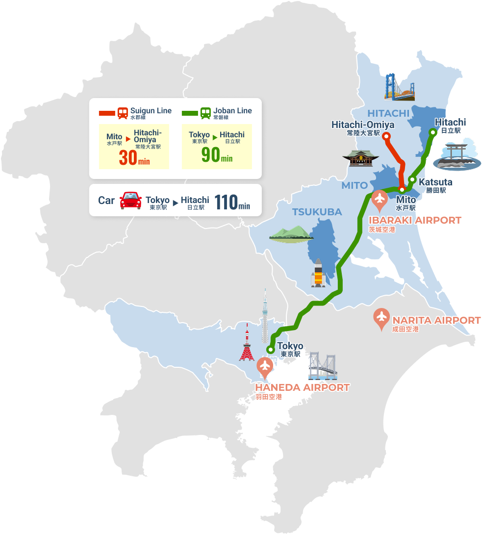 東京から90分、自然と歴史、人との出会いが待つ茨城へ。